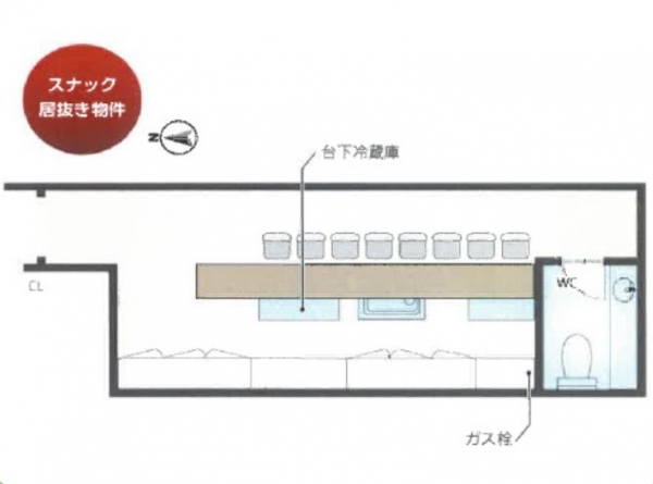 神戸市中央区加納町の店舗・居抜き店舗・バー・軽飲食・スナック