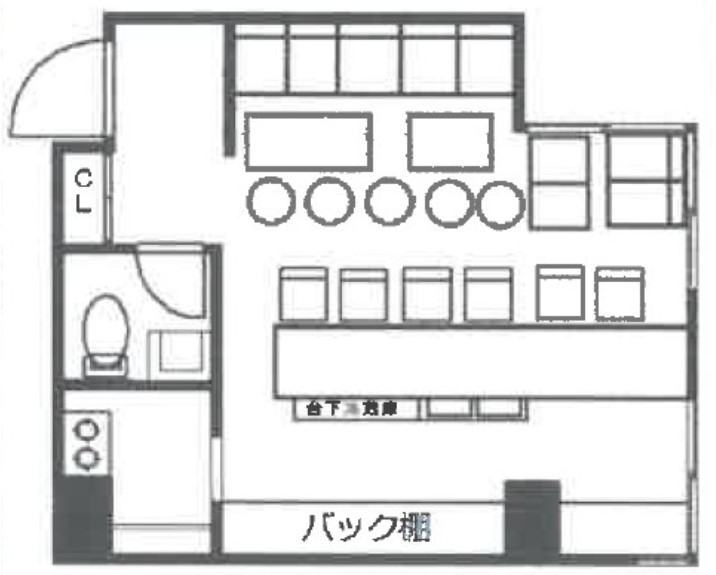 神戸市中央区中山手通の居抜き店舗・スナック