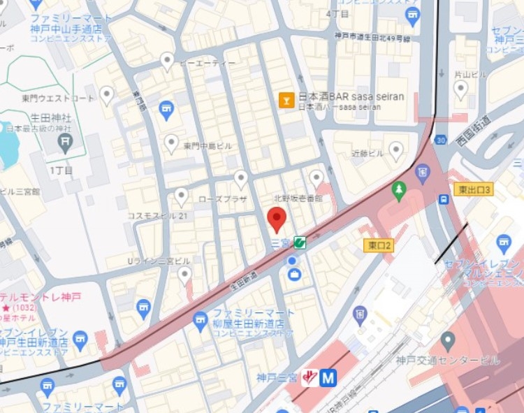 神戸市中央区北長狭通の店舗・居抜き店舗・バー・スナック1