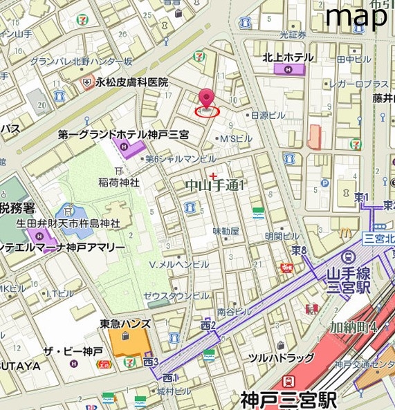 神戸市中央区中山手通の居抜き店舗・バー・スナック1