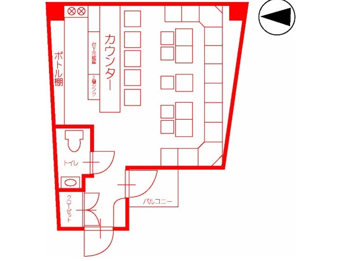 神戸市中央区中山手通の店舗・居抜き店舗・バー・軽飲食・スナック