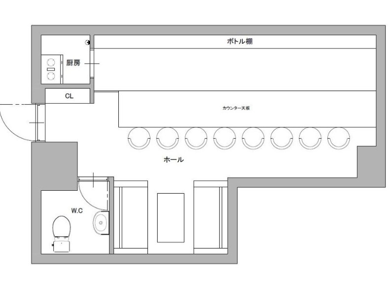 神戸市中央区下山手通の店舗・居抜き店舗・バー・スナック
