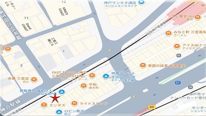 神戸市中央区北長狭通の店舗2
