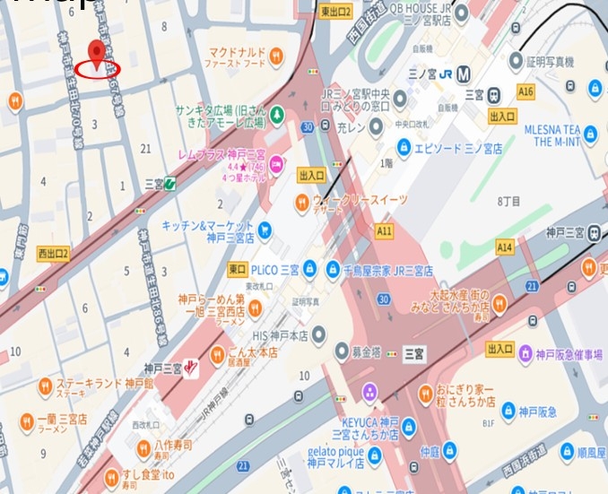 神戸市中央区中山手通の店舗・居抜き店舗・バー・スナック3