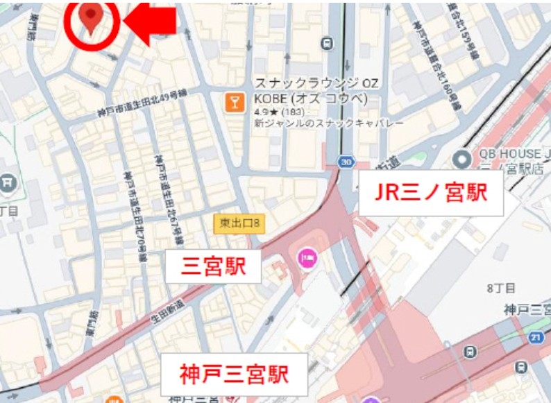 神戸市中央区中山手通の居抜き店舗・バー・軽飲食・重飲食3
